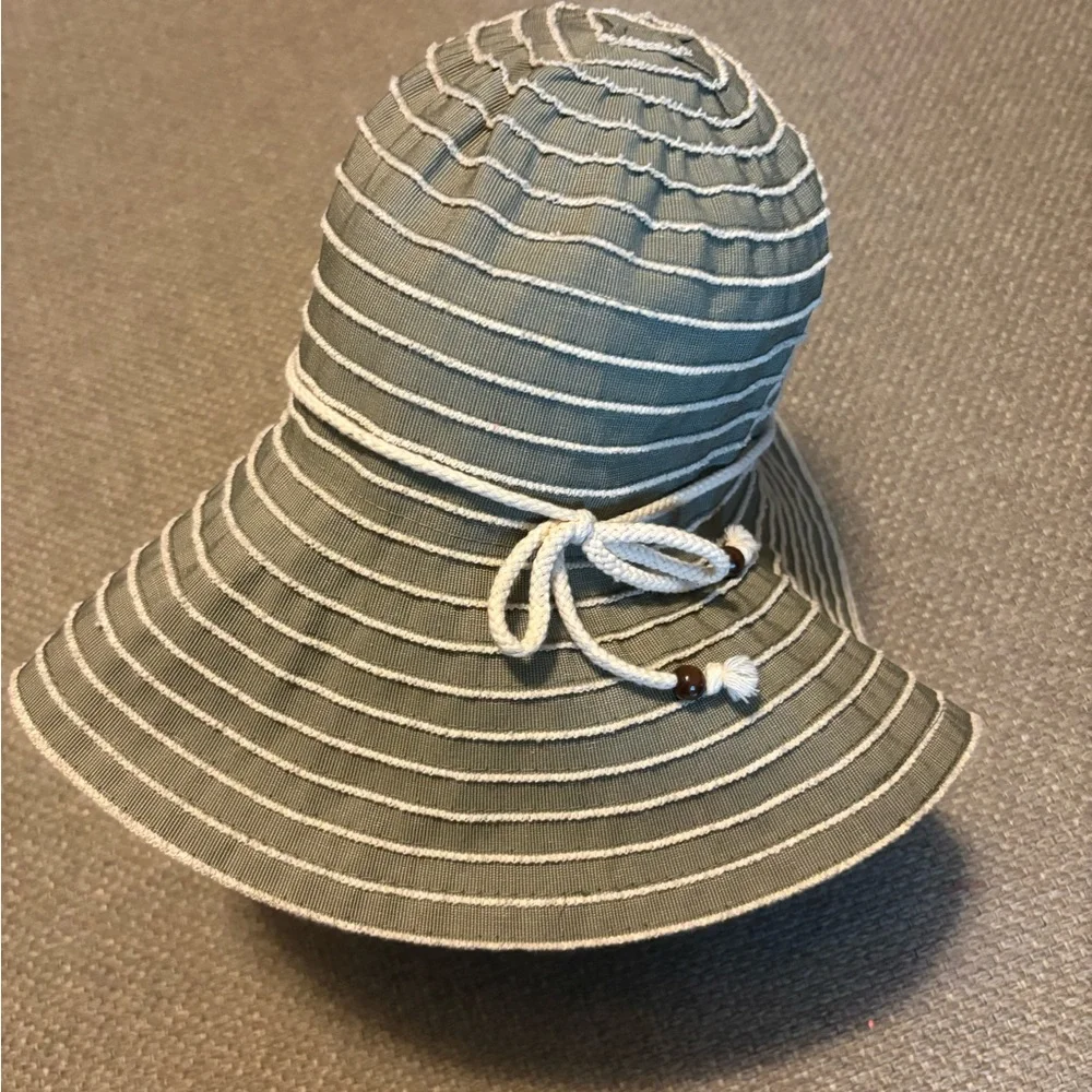 Royal Resortwear Women's Sun Hat Large Brim Floppy Packable Olive Green 58 Cm